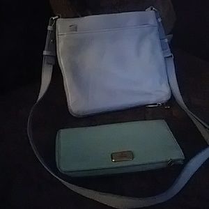 Fossil wallet and hand bag